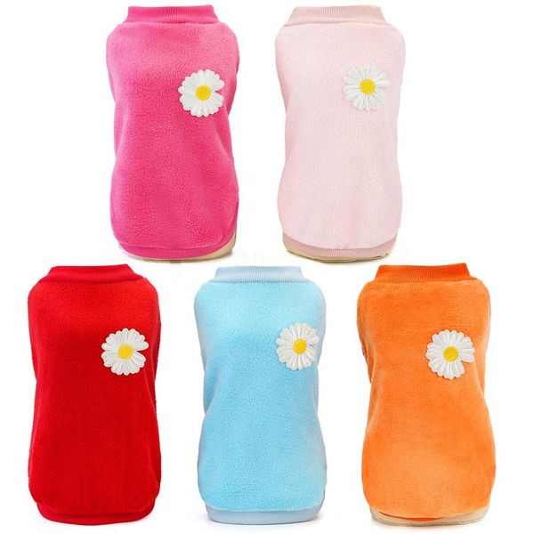 dog apparel 5 colors soft fleece coat winter pet clothes o-neck short sleeve hoodies shirt for small dogs chihuahua daisy jacket
dog apparel 5 colors soft fleece coat winter pet clothes o-neck short sleeve hoodies shirt for small dogs chihuahua daisy jacket