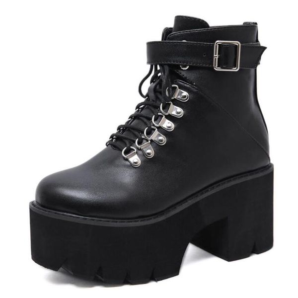 fashion women's ankle boots 2021 new classic punk platform women boots autumn winter snow ladies motorcycle ymb266, Black
fashion women's ankle boots 2021 new classic punk platform women boots autumn winter snow ladies motorcycle ymb266, Black