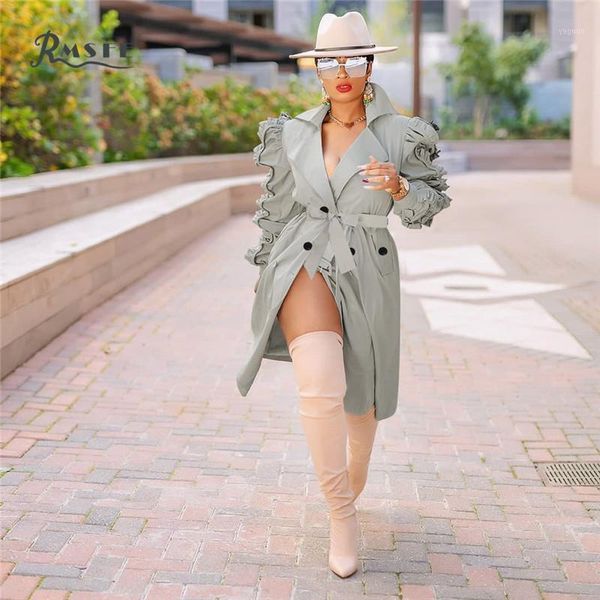 rmsfe 2021 women's long sleeve suit collar single breasted wrinkle fashion mid long windbreaker ruffle coat1, Tan;black
rmsfe 2021 women's long sleeve suit collar single breasted wrinkle fashion mid long windbreaker ruffle coat1, Tan;black
