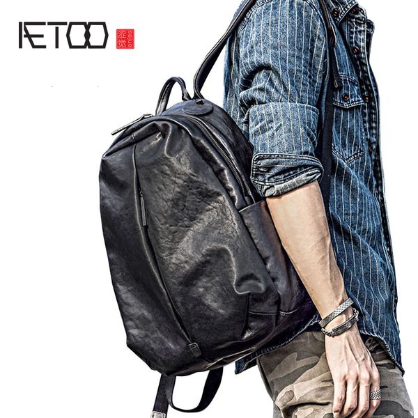hbp aetoo leather men's double shoulder bag, fashion trend head leather backpack, large-capacity plant tanning cowhide men's bag
hbp aetoo leather men's double shoulder bag, fashion trend head leather backpack, large-capacity plant tanning cowhide men's bag