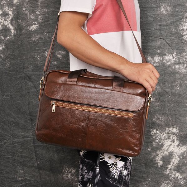 men oil waxy leather antique design brown business briefcase 16" lapdocument case attache messenger bag tote portfolio 1120
men oil waxy leather antique design brown business briefcase 16" lapdocument case attache messenger bag tote portfolio 1120