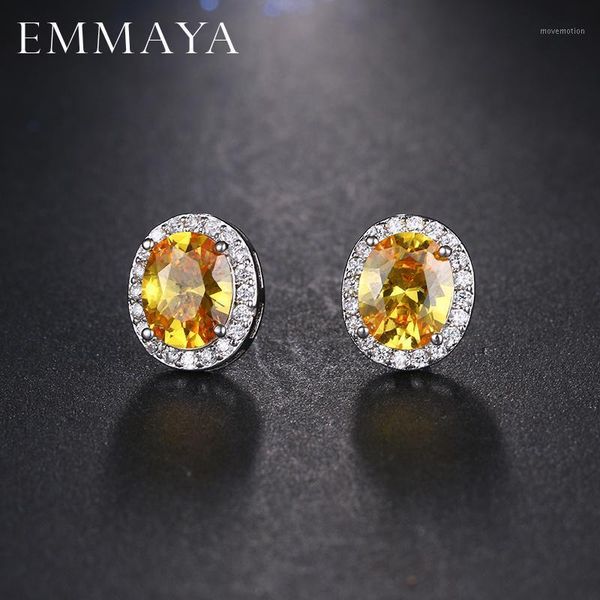emmaya cute sliver color micro inlay oval shape cubic zirconia stud earrings for fashion women party jewels1, Golden;silver
emmaya cute sliver color micro inlay oval shape cubic zirconia stud earrings for fashion women party jewels1, Golden;silver