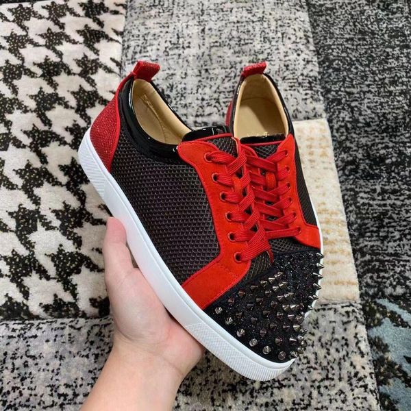 лучшие качества шипы кроссовки low top младший кружевные обувь женщины, мужчины отдых квартиры элитная обувь конструкторы заклепки trainer с, Black
лучшие качества шипы кроссовки low top младший кружевные обувь женщины, мужчины отдых квартиры элитная обувь конструкторы заклепки trainer с, Black