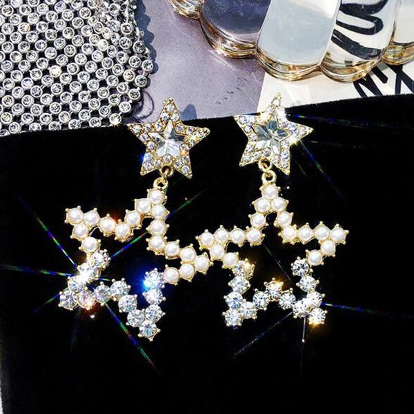 wholesale hollow star dangle drop earrings 14k gold crystal pearl eardrop 925 silver needle earrings women girl party jewelry accessory, Gray
wholesale hollow star dangle drop earrings 14k gold crystal pearl eardrop 925 silver needle earrings women girl party jewelry accessory, Gray