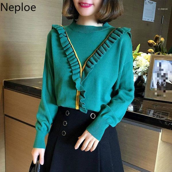 neploe knitted sweater women fashion o neck long sleeve laies jumper spring 2020 casual stretch female pullover 1a49211, White;black
neploe knitted sweater women fashion o neck long sleeve laies jumper spring 2020 casual stretch female pullover 1a49211, White;black