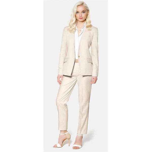 women's two piece pants women pant suits fashion formal trouser suit one button ladies business female work wear custom made, White
women's two piece pants women pant suits fashion formal trouser suit one button ladies business female work wear custom made, White