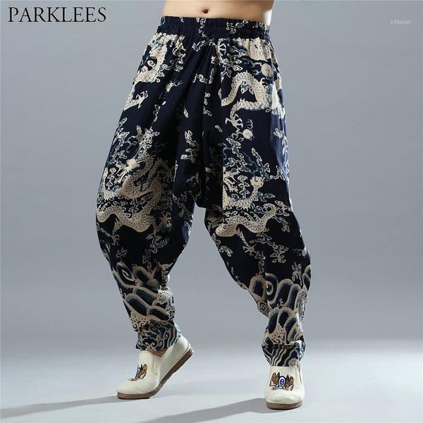 chinese dragon print crotch harem pants men 2020 mens harajuku baggy cotton linen trousers male vintage traditional sweatpants1, Black
chinese dragon print crotch harem pants men 2020 mens harajuku baggy cotton linen trousers male vintage traditional sweatpants1, Black
