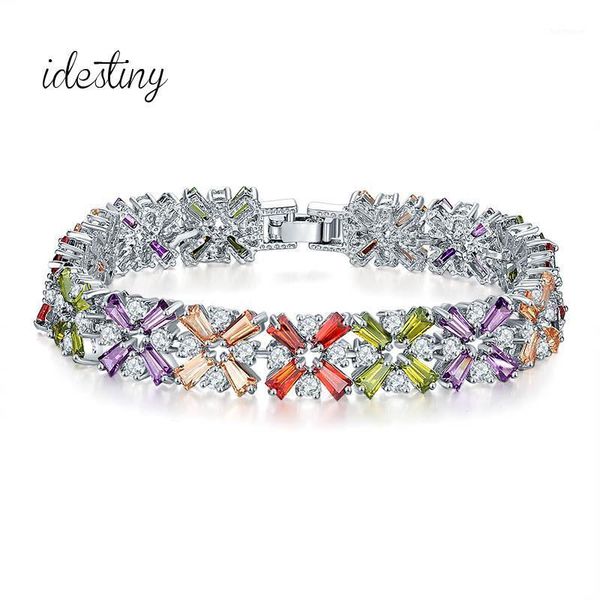 11.11 women fashion jewelery gorgeous silver color spring flower cubic zirconia connected tennis bracelet support dropshipping1, Black
11.11 women fashion jewelery gorgeous silver color spring flower cubic zirconia connected tennis bracelet support dropshipping1, Black