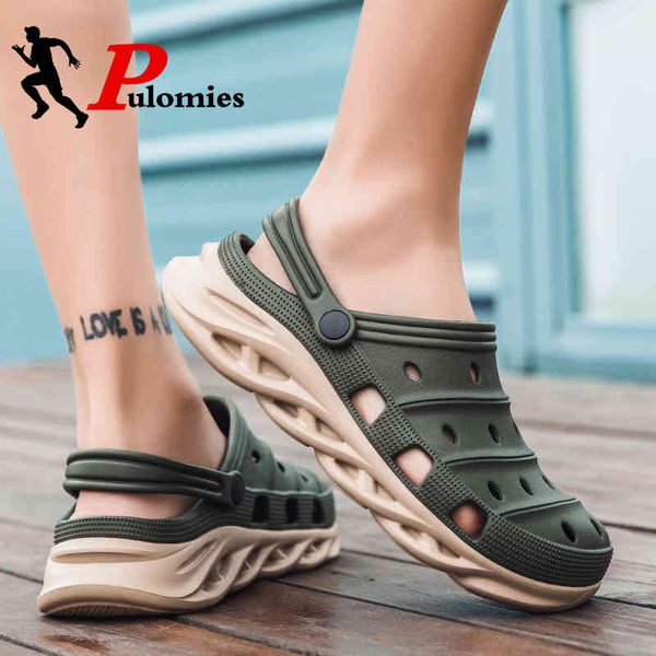 pulomies summer men slippers sandals massage clogs outdoor garden shoes pool bathroom slides mules beach, Black
pulomies summer men slippers sandals massage clogs outdoor garden shoes pool bathroom slides mules beach, Black