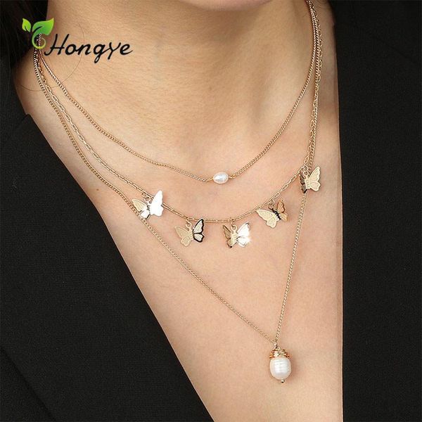 chains hongye retro butterfly multiple natural pearl pendant necklace for women party collier fashion jewelry 2021 clavicle link, Silver
chains hongye retro butterfly multiple natural pearl pendant necklace for women party collier fashion jewelry 2021 clavicle link, Silver