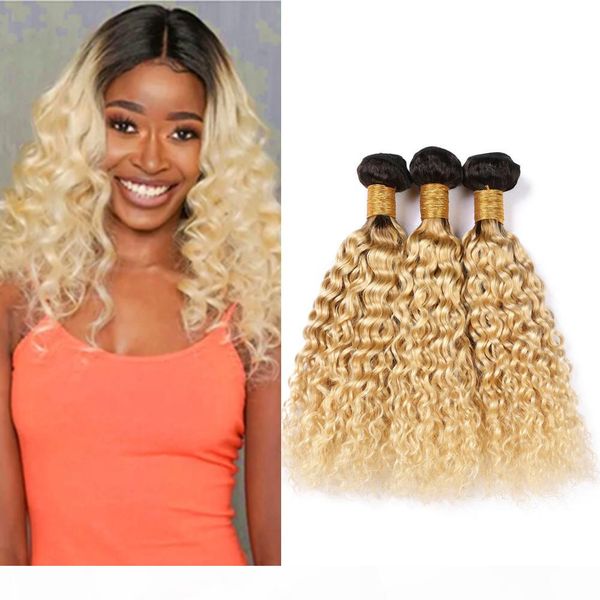#1b 613 ombre brazilian wet and wavy human hair bundles 300gram black roots and blonde ombre virgin hair extensions water wave weave hair, Black;brown
#1b 613 ombre brazilian wet and wavy human hair bundles 300gram black roots and blonde ombre virgin hair extensions water wave weave hair, Black;brown