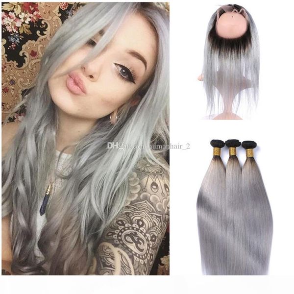 two tone 1b grey human hair bundles with 360 lace frontal closure silk straight 360 ombre lace frontal with hair wevea 4pcs lot, Black;brown
two tone 1b grey human hair bundles with 360 lace frontal closure silk straight 360 ombre lace frontal with hair wevea 4pcs lot, Black;brown