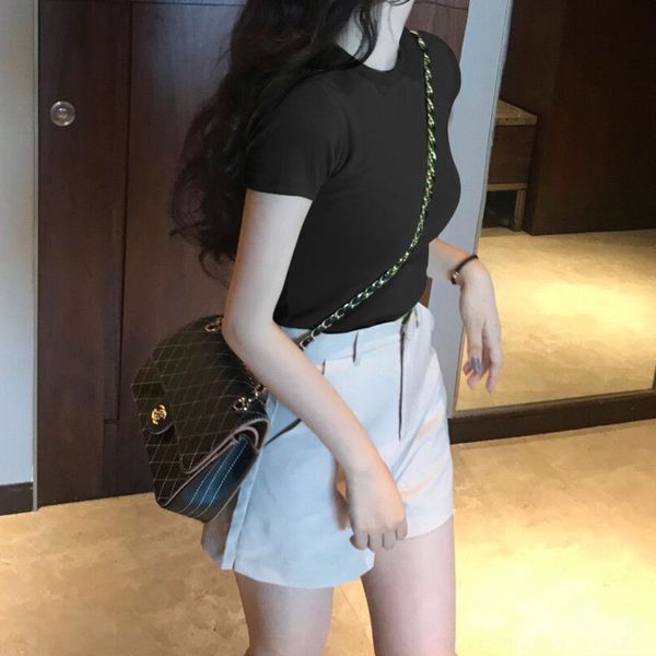 summer new slim fit short femininity women's half oversized tight summer new slim fit short sleeve femininity women's half t-shirt, White
summer new slim fit short femininity women's half oversized tight summer new slim fit short sleeve femininity women's half t-shirt, White