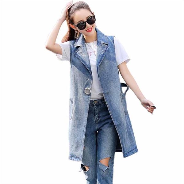 2021 denim vest jacket women fashion spring summer plus size sleeveless hole long outerwear female casual jeans waistcoat g223, Black;white
2021 denim vest jacket women fashion spring summer plus size sleeveless hole long outerwear female casual jeans waistcoat g223, Black;white