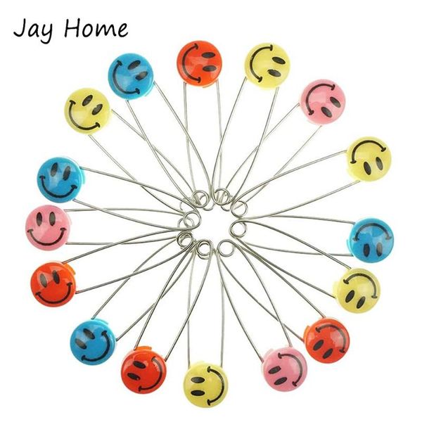 50pcs sewing safety pins cloth holder brooch pin mixed color plastic head smile faces diy crafts stitch pins sewing accessories, Black 
50pcs sewing safety pins cloth holder brooch pin mixed color plastic head smile faces diy crafts stitch pins sewing accessories, Black