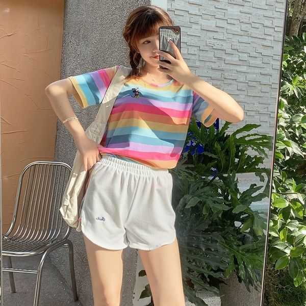 littlerainbow suit 2020 summer short t-shirt shortsshorts and shorts sleeve two piece set sports casual fashion short sleeve t-shirt for wom, White
littlerainbow suit 2020 summer short t-shirt shortsshorts and shorts sleeve two piece set sports casual fashion short sleeve t-shirt for wom, White