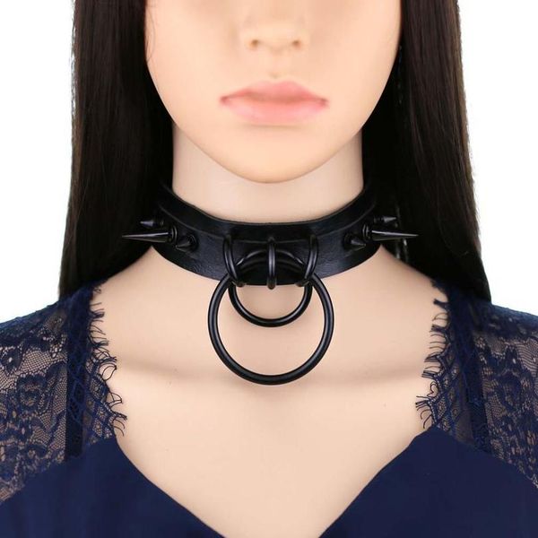 kmvexo punk gothic black studded rivet spike leather choker necklaces women harajaku o-round pendant collar men jewelry qylwyf, White
kmvexo punk gothic black studded rivet spike leather choker necklaces women harajaku o-round pendant collar men jewelry qylwyf, White