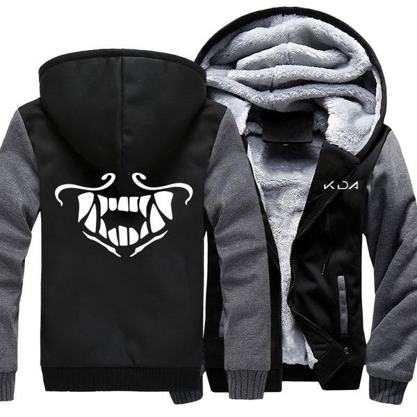 men's thicken hoodie game kda k/da akali mask printed zipper jacket sweatshirts coat adults casual warm fleece hooded, Black
men's thicken hoodie game kda k/da akali mask printed zipper jacket sweatshirts coat adults casual warm fleece hooded, Black