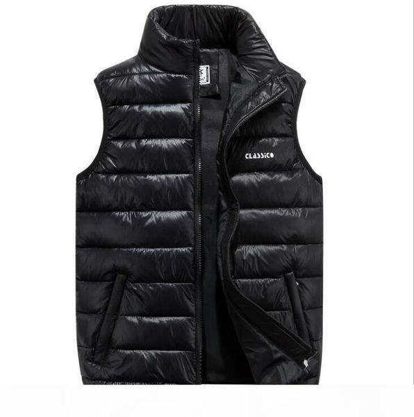 men vest spring male waistcoat slim fit sleeveless jacket casual vest man plus size s- 6xl thickened down cotton, Black;white 
men vest spring male waistcoat slim fit sleeveless jacket casual vest man plus size s- 6xl thickened down cotton, Black;white