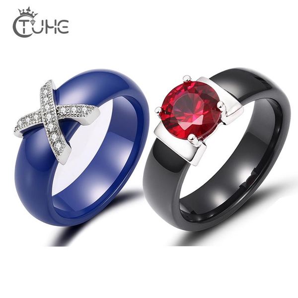 cluster rings healthy white pink blue ceramic for women with red crystal x cross wedding band 6mm size 6-11 never fade&scratch, Golden;silver
cluster rings healthy white pink blue ceramic for women with red crystal x cross wedding band 6mm size 6-11 never fade&scratch, Golden;silver