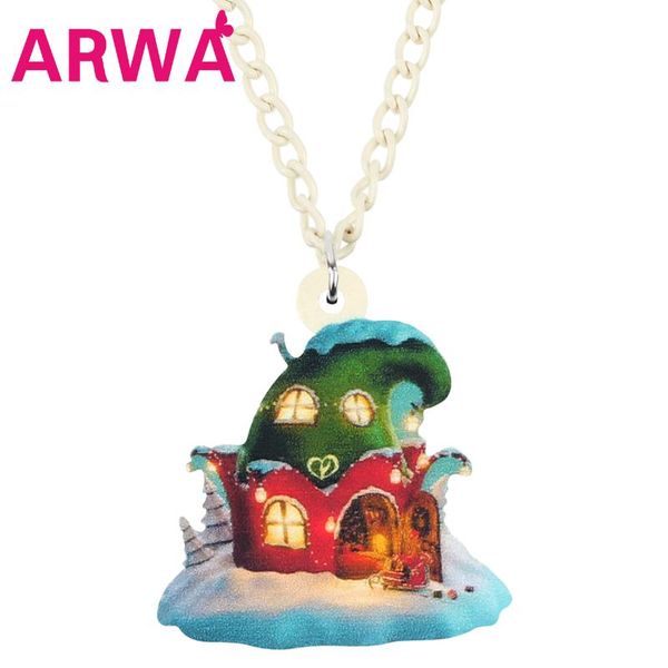 arwa acrylic christmas anime castle house necklace pendant printing long chain jewelry for women girl fashion gift accessories, Silver
arwa acrylic christmas anime castle house necklace pendant printing long chain jewelry for women girl fashion gift accessories, Silver