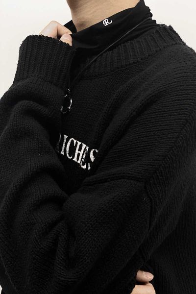 raf high neck lettered embroidery foundation versatile loose solid color backing autumn high street thin long sleeve t-shirt, Black
raf high neck lettered embroidery foundation versatile loose solid color backing autumn high street thin long sleeve t-shirt, Black