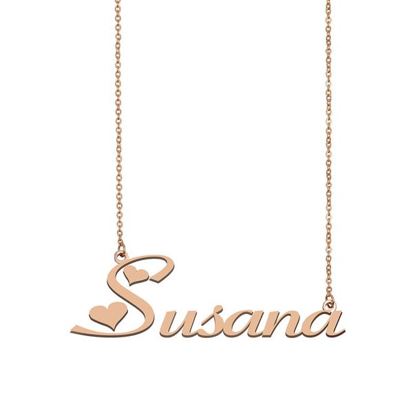 susana name necklace custom nameplate pendant for women girls birthday gift kids friends jewelry 18k gold plated stainless steel, Silver
susana name necklace custom nameplate pendant for women girls birthday gift kids friends jewelry 18k gold plated stainless steel, Silver