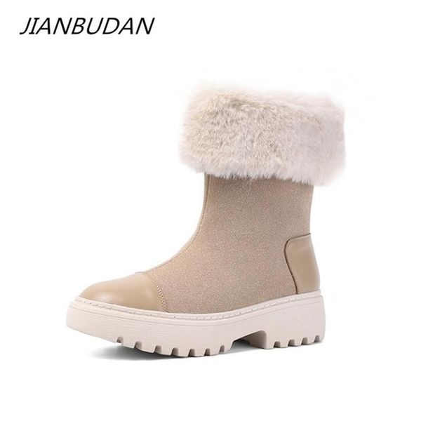 jianbudan fur snow boots winter warm women's mid-calf boots thick sole suede fashion plush new cotton 34-43 size, Black
jianbudan fur snow boots winter warm women's mid-calf boots thick sole suede fashion plush new cotton 34-43 size, Black