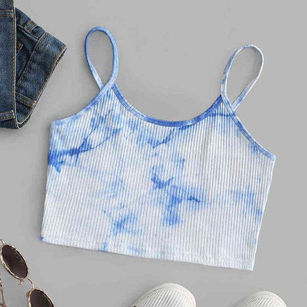 women sleeveless tank fashion tie-dye print crop summer clubwear fitness camisole slim activewear vest girls shirt, White
women sleeveless tank fashion tie-dye print crop summer clubwear fitness camisole slim activewear vest girls shirt, White