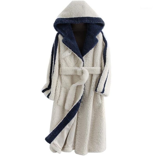 2020 new 2019 winter clothes thickening keep warm even hat sheep shearing overcoat leather and fur loose coat woman1, Black
2020 new 2019 winter clothes thickening keep warm even hat sheep shearing overcoat leather and fur loose coat woman1, Black