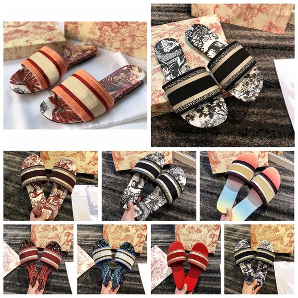 2021 luxurys designers shoes women sandals slippers embroidery sandal floral brocade flip flops striped beach genuine leather dazzle f i8lr#, Black
2021 luxurys designers shoes women sandals slippers embroidery sandal floral brocade flip flops striped beach genuine leather dazzle f i8lr#, Black