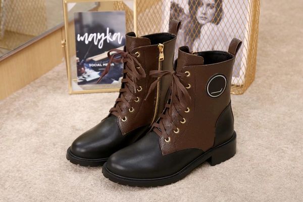 women luxurys designers 2020 high heel desert boots fashion lace up zipper martin boots short fat heel flat bottomed leather ankle boots wer, Black
women luxurys designers 2020 high heel desert boots fashion lace up zipper martin boots short fat heel flat bottomed leather ankle boots wer, Black