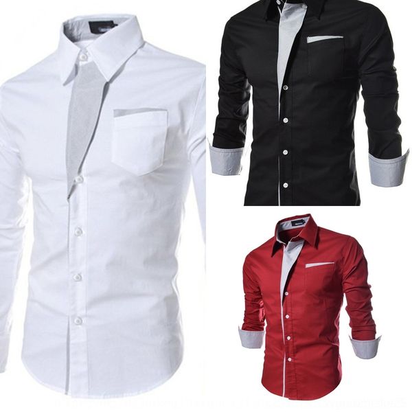 zvm3m british slim fit trendy sleeve color trendy contrast men's british slim fit long shirt contrast color men's ndtbz sleeve shi, Blue 
zvm3m british slim fit trendy sleeve color trendy contrast men's british slim fit long shirt contrast color men's ndtbz sleeve shi, Blue