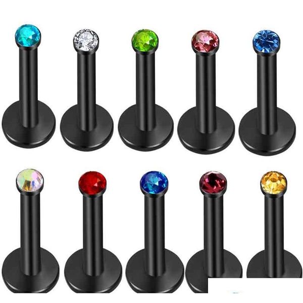 titanium anodized stainless 16g labret monroe lip rings body jewelry tragus helix piercing earring stud sqcncx queen66, Black
titanium anodized stainless 16g labret monroe lip rings body jewelry tragus helix piercing earring stud sqcncx queen66, Black