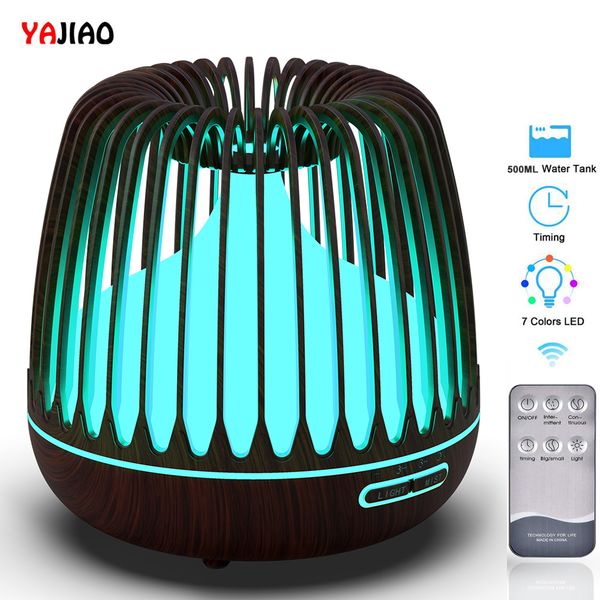 yajiao ultrasonic air humidifier 500ml water tank aroma essential oil diffuser 7 color led lights wood grain cool mist for home 1012
yajiao ultrasonic air humidifier 500ml water tank aroma essential oil diffuser 7 color led lights wood grain cool mist for home 1012