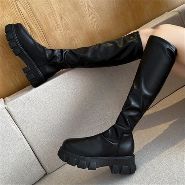 thumb-shaped 2021 new round black punk chunky heel high female boots slither in women's shoes 35-40 hwm6
thumb-shaped 2021 new round black punk chunky heel high female boots slither in women's shoes 35-40 hwm6