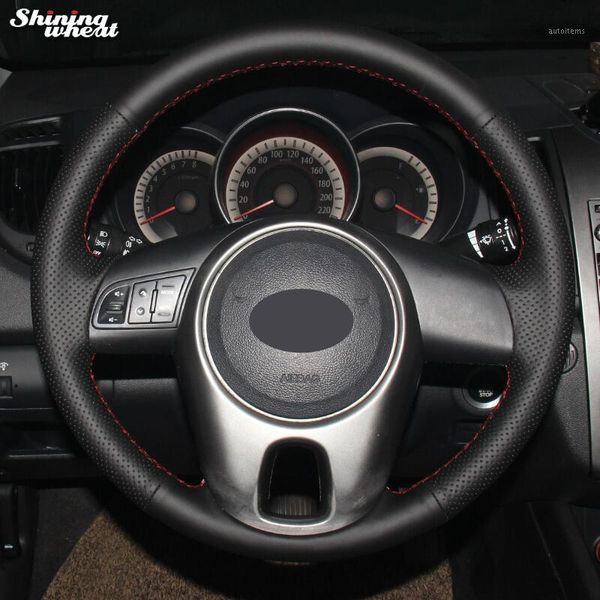 shining wheat black genuine leather steering wheel cover for kia forte kia soul rio 2009-20111
shining wheat black genuine leather steering wheel cover for kia forte kia soul rio 2009-20111
