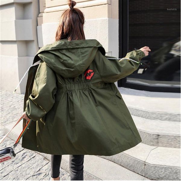 2020 women hooded long trench coat spring autumn new harajuku bf thin casual loose windbreaker female clothes outerwear jacket1, Tan;black
2020 women hooded long trench coat spring autumn new harajuku bf thin casual loose windbreaker female clothes outerwear jacket1, Tan;black