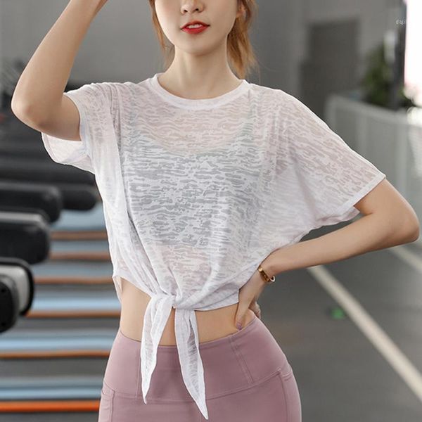 binand loose yoga women quick drying sport t-shirt thin gym shirt fitness running short sleeve knotted training t-shirt1, White;red
binand loose yoga women quick drying sport t-shirt thin gym shirt fitness running short sleeve knotted training t-shirt1, White;red