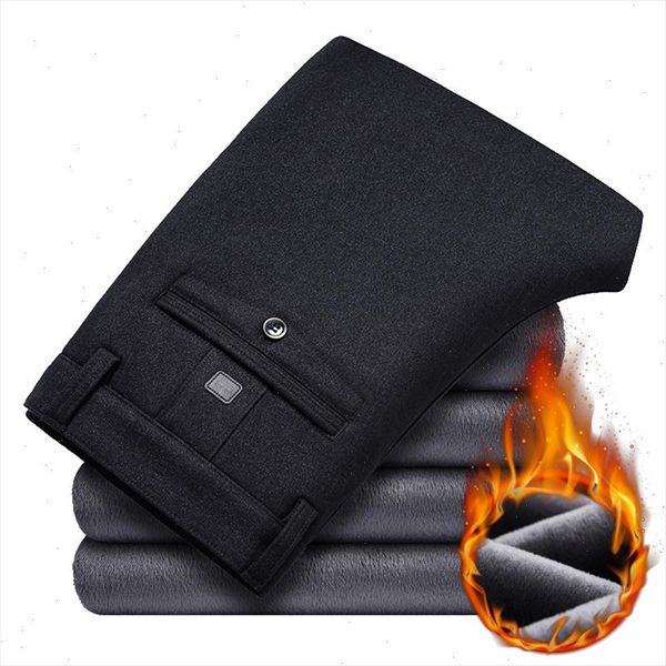 winter mens thick warm loose casual pants 2020 classic style business office black straight fleece stretch trousers male brand
winter mens thick warm loose casual pants 2020 classic style business office black straight fleece stretch trousers male brand