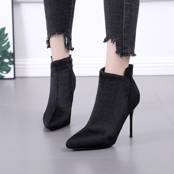boots women ankle 2021 black synthetic fashion thin high heel for ladies pointed toe plus size woman shoes y0090
boots women ankle 2021 black synthetic fashion thin high heel for ladies pointed toe plus size woman shoes y0090