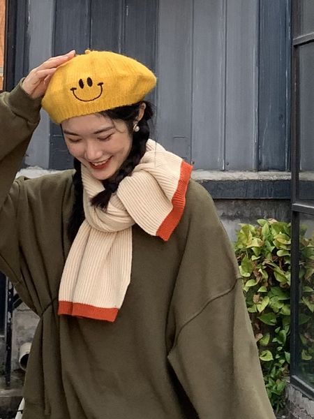 korean pure color knitting ins girls' woollen scarves women's warm autumn and winter students' soft girl neckwear trend, Blue;gray
korean pure color knitting ins girls' woollen scarves women's warm autumn and winter students' soft girl neckwear trend, Blue;gray