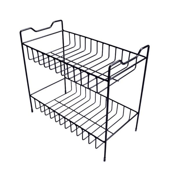 hooks & rails hollow bottom 2 layers spice storage rack seasoning bottle shelf kitchen supplies (black)
hooks & rails hollow bottom 2 layers spice storage rack seasoning bottle shelf kitchen supplies (black)