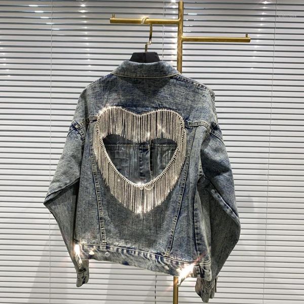 deat 2020 autumn new arrivals streetwear long sleeve hollow out slim rhinestone tassel backless denim short coat women se4291, Black;brown
deat 2020 autumn new arrivals streetwear long sleeve hollow out slim rhinestone tassel backless denim short coat women se4291, Black;brown