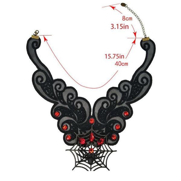 halloween gothic lace choker necklace punk spider web charm pendant chain collar party dress qylqqq, Blue;red
halloween gothic lace choker necklace punk spider web charm pendant chain collar party dress qylqqq, Blue;red