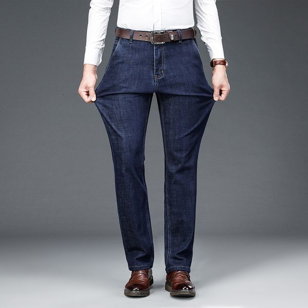 spring jeans men's autumn dad middle aged and old straight loose ice thin pants, Blue
spring jeans men's autumn dad middle aged and old straight loose ice thin pants, Blue