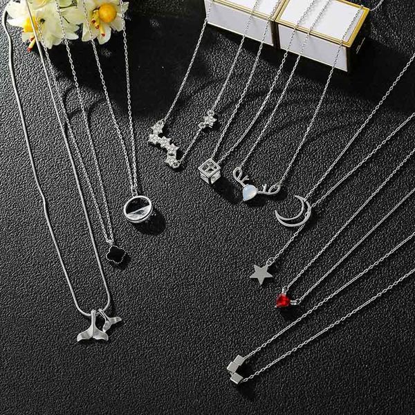 bohemian heart deer pendant necklaces for women vintage crystal turkish eye moon star coin necklace choker statement jewelry, Silver
bohemian heart deer pendant necklaces for women vintage crystal turkish eye moon star coin necklace choker statement jewelry, Silver