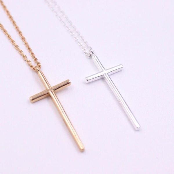 pure 925 sterling silver necklace 26x11mm cross pendant white or rose gold colour rolo link chain 17.71"l
pure 925 sterling silver necklace 26x11mm cross pendant white or rose gold colour rolo link chain 17.71"l