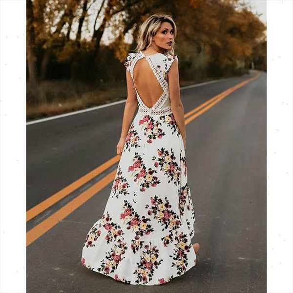 elegant brand womens boho maxi long dress party bohemian beach holiday sundress flower backless dresses, Black;gray
elegant brand womens boho maxi long dress party bohemian beach holiday sundress flower backless dresses, Black;gray