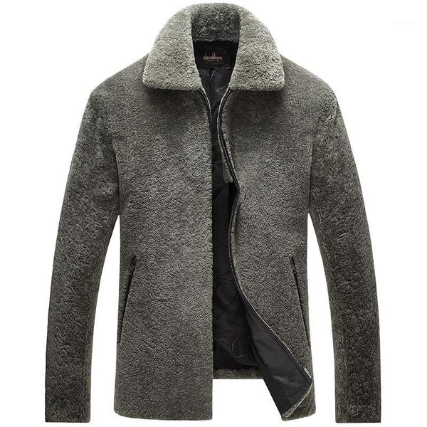 men's leather & faux luxury sheep shearling fur coat autumn winter jacket men real streetwear wool plus size veste homme 312 my15761, Black
men's leather & faux luxury sheep shearling fur coat autumn winter jacket men real streetwear wool plus size veste homme 312 my15761, Black